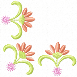 Flowers And Tree Embroidery Design 4 Flowers And Tree Embroidery Design 4